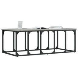 Berkfield Modern Coffee Table Grey Sonoma 100X50X35.5 Cm Engineered Wood - thumbnail 3