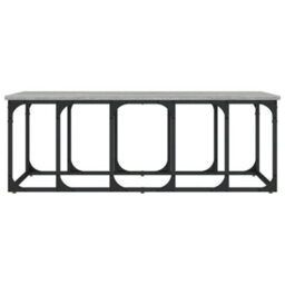 Berkfield Modern Coffee Table Grey Sonoma 100X50X35.5 Cm Engineered Wood - thumbnail 4
