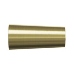 GoodHome Elasa Satin Brass Effect Extendable Cone Single Curtain Pole Set, (L)1200mm-2100mm (Dia)19mm - thumbnail 3