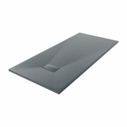 Sundaze Matt Black Walk In Wet Room Shower Enclosure 1200mm & 800mm & 215mm Flipper Panel With 1700X800mm Anthracite Shower Tray - thumbnail 3