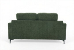 Compact Modern Moss Green 2 Seater Sofa For Living Room Marghera - Plush Chenille - Room Delivery - thumbnail 6
