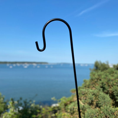 Selections Pair Of Garden Shepherds Crook Black Metal Border Hooks (2.18M) - image 1