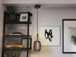 Luminosa Lighting Luminosa Micrón Slim Pendant Ceiling Light Gold, Black Led 3000K - Uk Stock