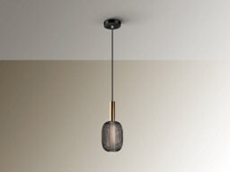 Luminosa Lighting Luminosa Micrón Slim Pendant Ceiling Light Gold, Black Led 3000K - Uk Stock - thumbnail 4