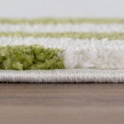 The Rugs Joli Green And White Geometric Rug Soft Dense Pile Easy To Clean And Pet Friendly For Living Rooms And Bedrooms - thumbnail 3