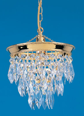 Luminosa Lighting Luminosa Brunswick 3 Tier Strass Gold Pendant Ceiling Light