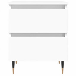 Berkfield Bedside Cabinet White 40X35X50 Cm Engineered Wood - thumbnail 5