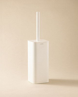 Cosmic Toilet Brush, Stainless Steel, Freestanding, Anti-Corrosion, Matt White, Nea Collection - image 1