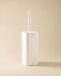 Cosmic Toilet Brush, Stainless Steel, Freestanding, Anti-Corrosion, Matt White, Nea Collection - thumbnail 1