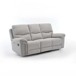 More4Homes Fosse 2 + 3  Seater Manual Recliner Fabric Modern Living Sofa Dark Grey - thumbnail 2