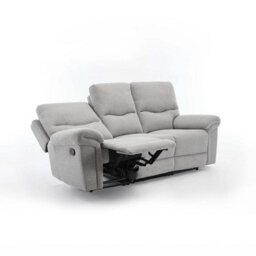 More4Homes Fosse 2 + 3  Seater Manual Recliner Fabric Modern Living Sofa Dark Grey - thumbnail 3
