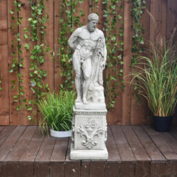 Hercules Male Classic Stone Cast Garden Ornament - thumbnail 1