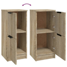 Berkfield Sideboards 2 Pcs Sonoma Oak 30X30X70 Cm Engineered Wood - thumbnail 8