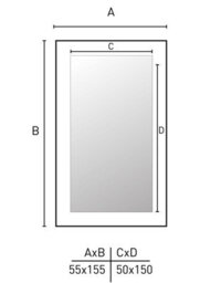 Nielsen Banks Mosaic Design Wall Mirror Bathroom Mirror Living Room Mirror - Bronze - 50 X 150Cm - thumbnail 6