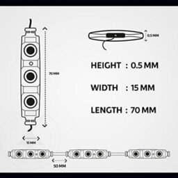 Ledsone Led Injection Module  Smd Ip65 Waterproof Decorative Light  With Tape Adhesive Backside, Blue,  10 Pack - thumbnail 3