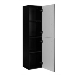 Heze Furniture Classic 2 Bathroom Vanity Units Wall Cabinets Set 35Cm & 60Cm With Worktop  - Black - thumbnail 7
