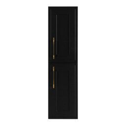 Heze Furniture Classic 2 Bathroom Vanity Units Wall Cabinets Set 35Cm & 60Cm With Worktop  - Black - thumbnail 6