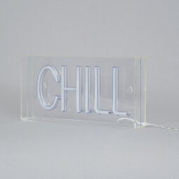 Litecraft Glow Blue Led Chill Acrylic Neon Style Light Box - thumbnail 4