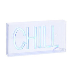 Litecraft Glow Blue Led Chill Acrylic Neon Style Light Box - thumbnail 2