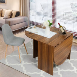 Costway 3-In-1 Folding Dining Coffee Table Drop Leaf Table Writing Desk For 4 To 6 People - thumbnail 7