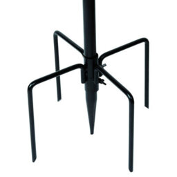 Crystals Wild Bird Feeder Stabiliser Base  Black Garden Stand With Feet Spikes For Feeding Stations - thumbnail 1