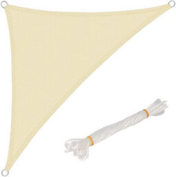 White 3X3X3M Triangular Oxford Shade Sail Uv Resistant - thumbnail 4