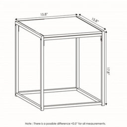 Walplus Camnus Living Room 3-Piece Table Set, Coffee Table Plus Two End Tables, Americano Finish - thumbnail 2