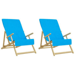 Berkfield Beach Towels 2 Pcs Turquoise 60X135 Cm Fabric 400 Gsm - thumbnail 4