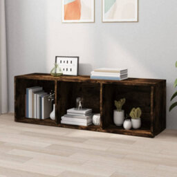 Berkfield Book Cabinet/tv Cabinet Smoked Oak 36X30X114 Cm Engineered Wood - thumbnail 6