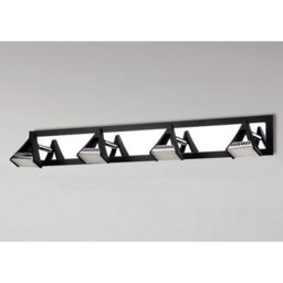 Luminosa Lighting Luminosa Filippo Linear Spot Light 4 Light Led 20W 3000K, 1750Lm, Matt Black/polished Chrome - thumbnail 2