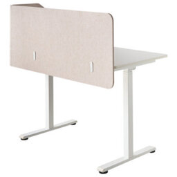 Beliani Desk Screen Foldy Beige - thumbnail 6