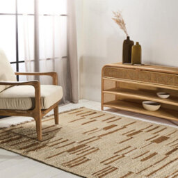 Where Saints Go Ltd Kova Rug Brown And Natural Abstract Large Living Room Area Design 120 X 170Cm - thumbnail 3