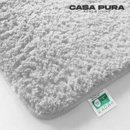 Floordirekt Sky Microfibre Bath Mat Soft 30mm Pile Non Slip Washable Bathroom Rug White 80 X 150 Cm - thumbnail 2