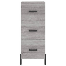 Berkfield Highboard Grey Sonoma 34.5X34X180 Cm Engineered Wood - thumbnail 6