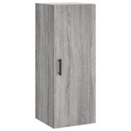 Berkfield Highboard Grey Sonoma 34.5X34X180 Cm Engineered Wood - thumbnail 7