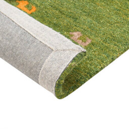 Beliani Rug Yulafi Green 140 X 200 Cm Wool Gabbeh - thumbnail 7