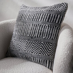 Pacific Lifestyle Indoor And Outdoor Black And White Inca Pattern Scatter Cushion - thumbnail 1