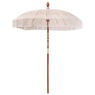 Berkfield Cream (185-195) X 250 Cm Cotton And Solid Wood - image 1
