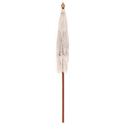 Berkfield Cream (185-195) X 250 Cm Cotton And Solid Wood - thumbnail 2
