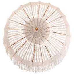 Berkfield Cream (185-195) X 250 Cm Cotton And Solid Wood - thumbnail 4