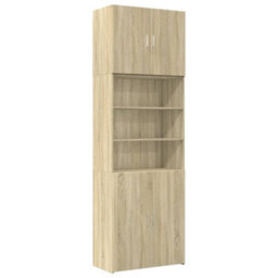 Berkfield Highboard Sonoma Oak 80X42.5X249 Cm Engineered Wood - thumbnail 2