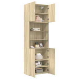 Berkfield Highboard Sonoma Oak 80X42.5X249 Cm Engineered Wood - thumbnail 3