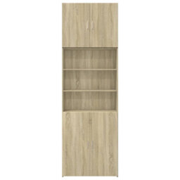 Berkfield Highboard Sonoma Oak 80X42.5X249 Cm Engineered Wood - thumbnail 5