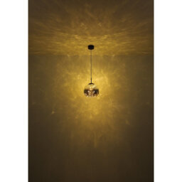 Luminosa Lighting Luminosa Firefly Globe Pendant Ceiling Light Matt Black Smoke Glass Shade Led 3000K - thumbnail 4
