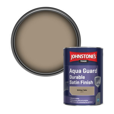 Johnstone's Trade Wood & Metal Aqua Guard Durable Satin Paint Writing Table (Ppg1077-4) 1L - image 1