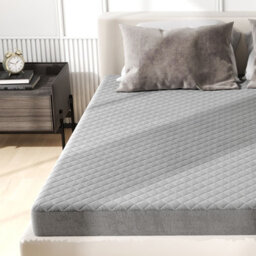 Costway Super King Size Mattress Protector Super Soft Velvet Mattress Topper - thumbnail 6