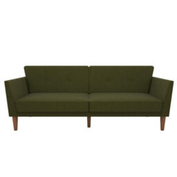 Novogratz Regal Sofa Bed In Fabric Green - thumbnail 3