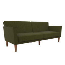 Novogratz Regal Sofa Bed In Fabric Green - thumbnail 2