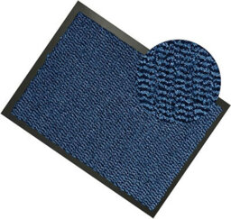 Kav Door Mat Dirt Trapper - Durable Indoor And Outdoor Non-Slip Rug - Super Absorbent- Home, Office(Blue / Black, 90Cm X 150Cm) - thumbnail 3