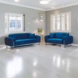 Sliding Wardrobes 4 u LTD Richmn 3+2 Plush Velvet Sofa Sofa Set Available In 3 Colors - Blue 3+2